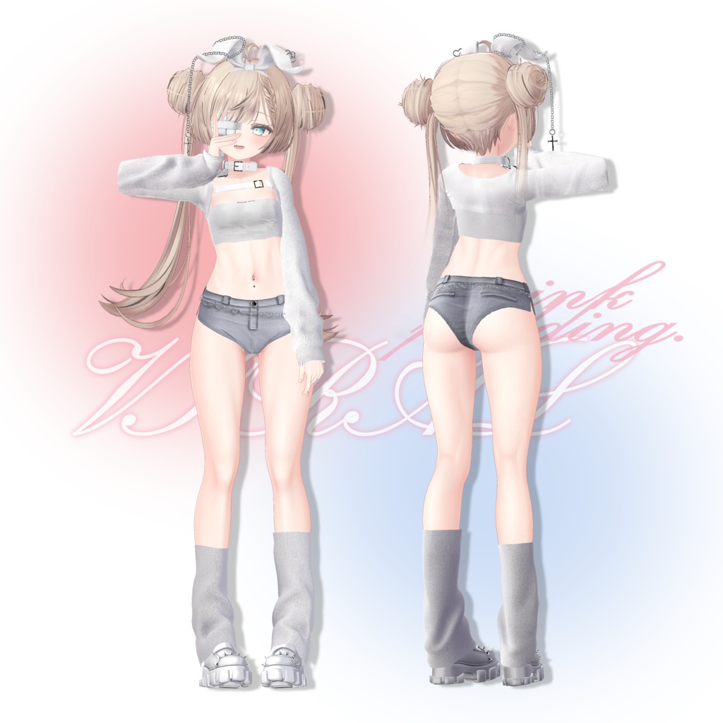 【3アバター対応】 ♥VIRAL♥ 【VRChat向け衣装モデル】