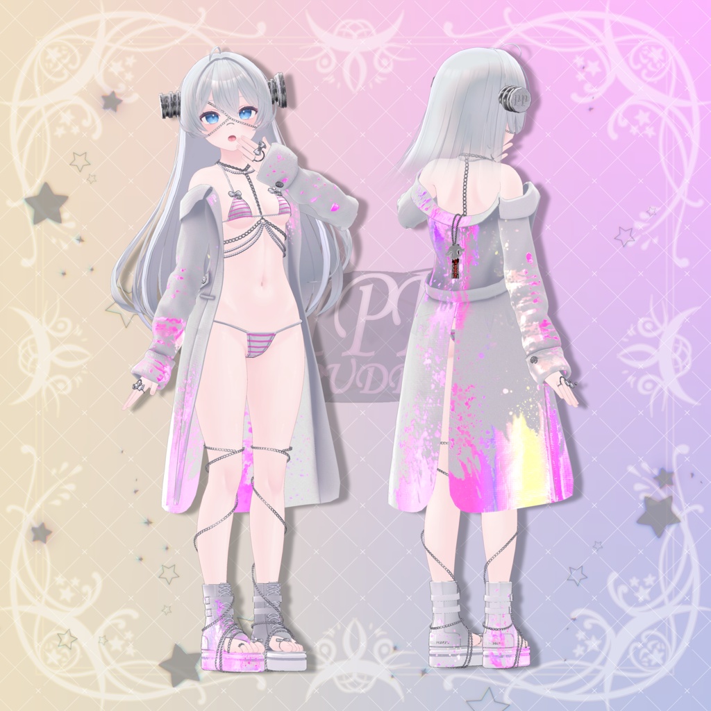 【3アバター対応】♥HYPER♥【VRChat向け衣装モデル】