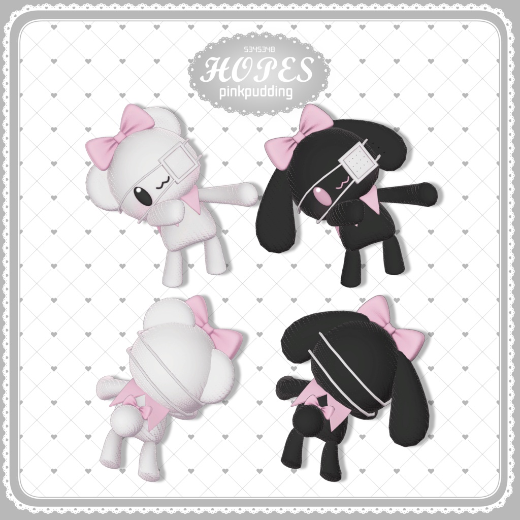 【4アバター対応】 HOPES 【VRChat向け衣装モデル】(!Clothes+Hair!)