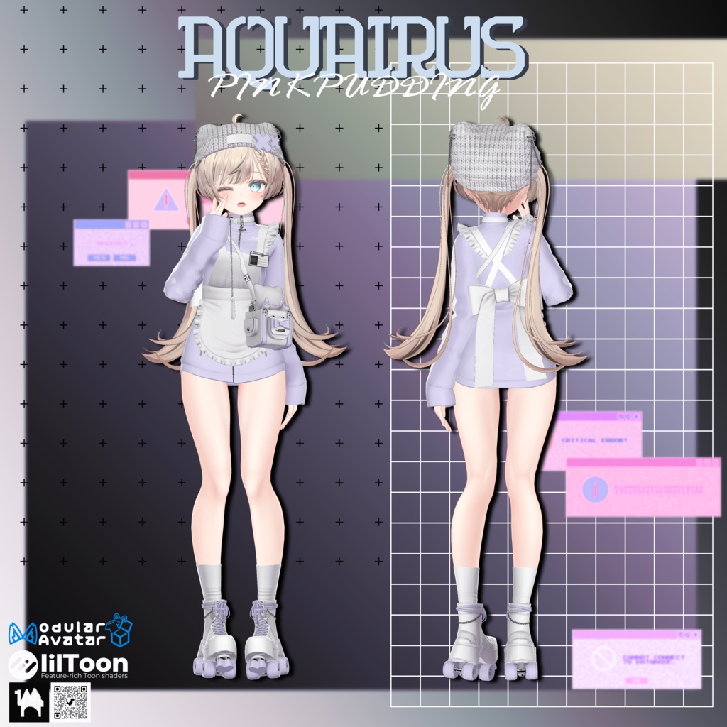 【4アバター対応】 ♥AQUAIRUS♥ 【VRChat向け衣装モデル】