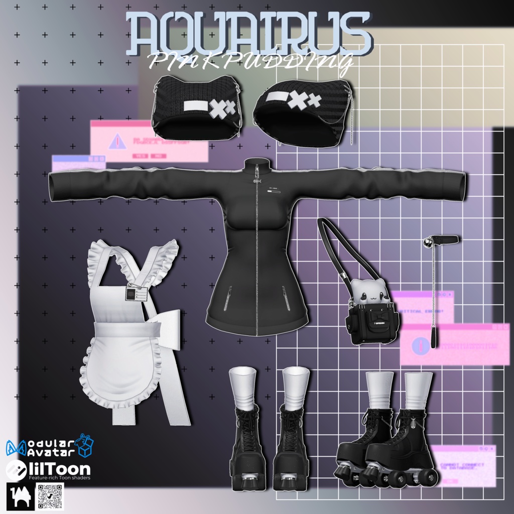 【4アバター対応】 ♥AQUAIRUS♥ 【VRChat向け衣装モデル】