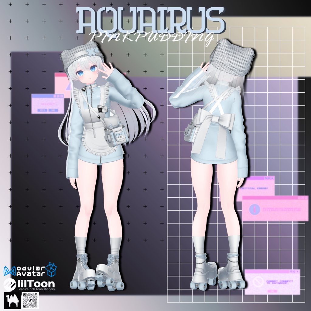 【4アバター対応】 ♥AQUAIRUS♥ 【VRChat向け衣装モデル】