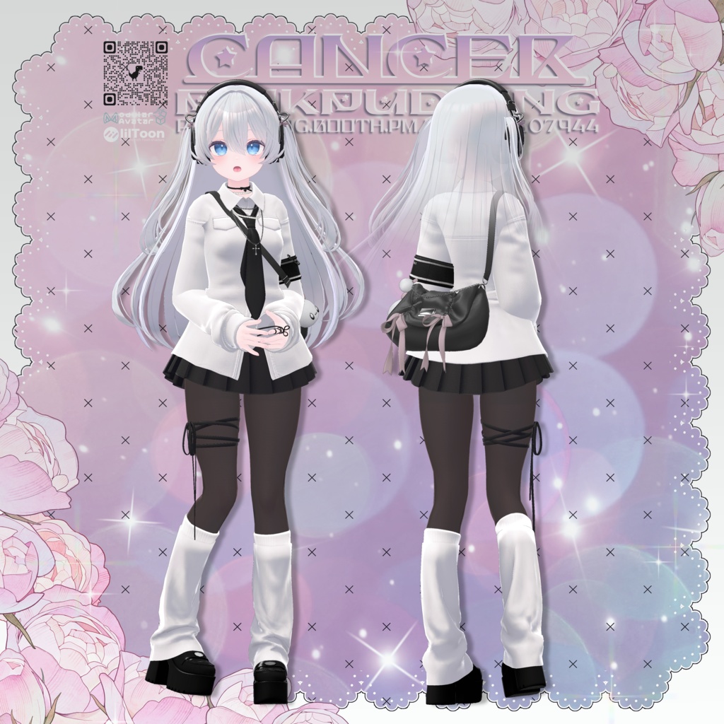 【5アバター対応】 ♥CANCER♥ 【VRChat向け衣装モデル】
