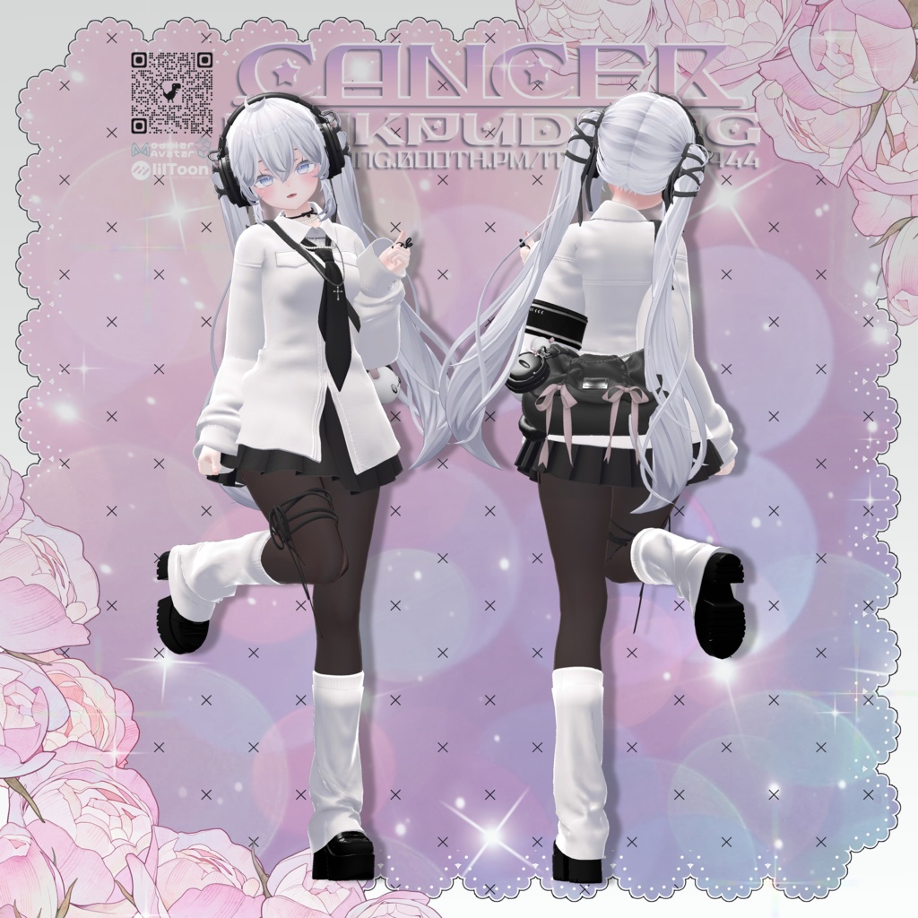 【5アバター対応】 ♥CANCER♥ 【VRChat向け衣装モデル】
