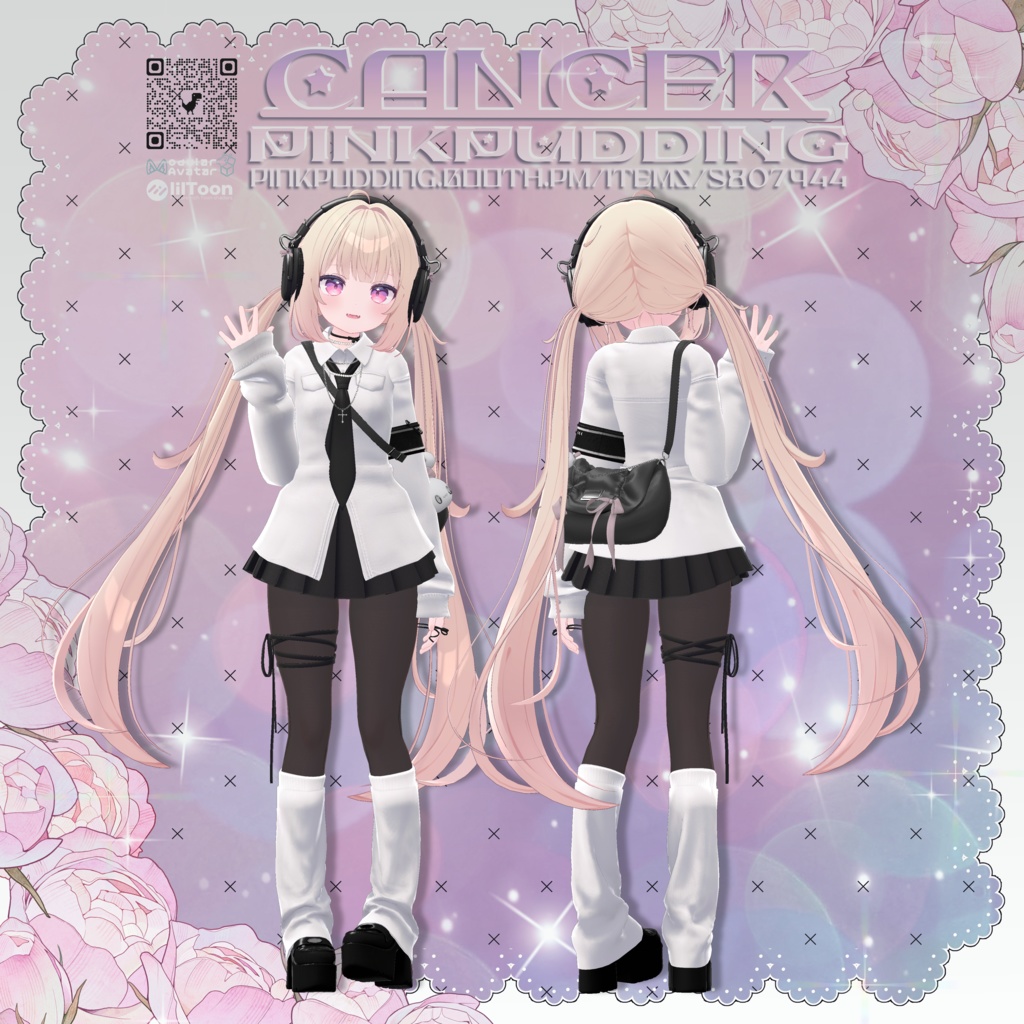【5アバター対応】 ♥CANCER♥ 【VRChat向け衣装モデル】