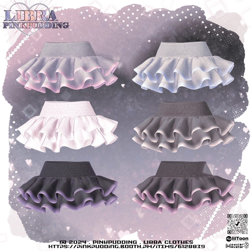 【10アバター対応】 ♥LIBRA♥ 【VRChat向け衣装モデル】