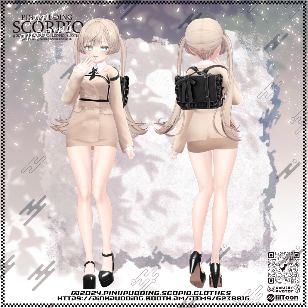 【11月sale】【7アバター対応】 ♥SCORPIO♥ 【VRChat向け衣装モデル】