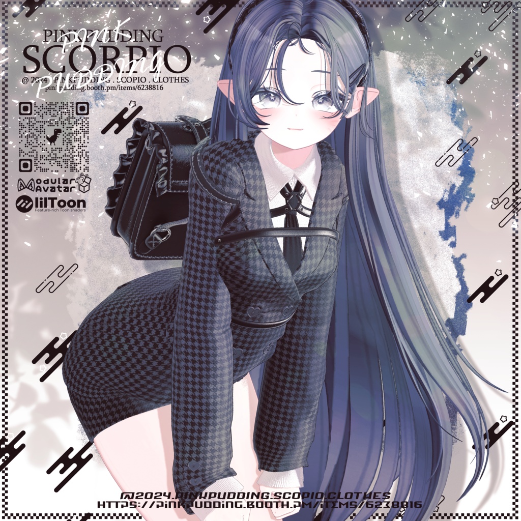 【SALE中♥】【7アバター対応】 ♥SCORPIO♥ 【VRChat向け衣装モデル】