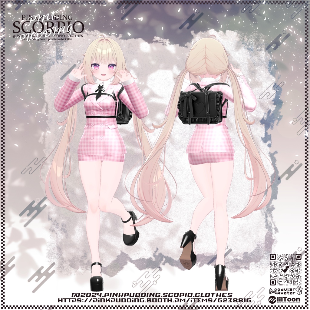 【11月sale】【7アバター対応】 ♥SCORPIO♥ 【VRChat向け衣装モデル】