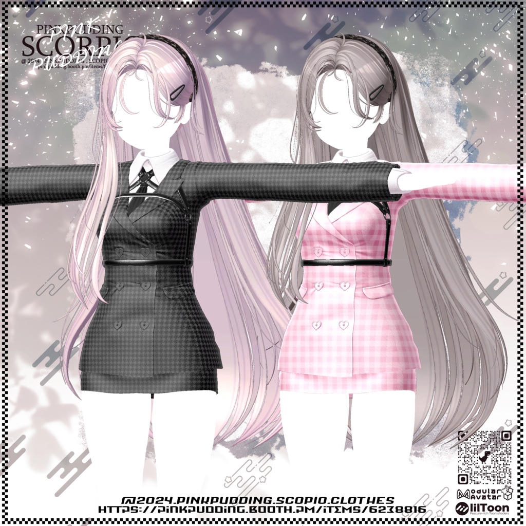 【11月sale】【7アバター対応】 ♥SCORPIO♥ 【VRChat向け衣装モデル】