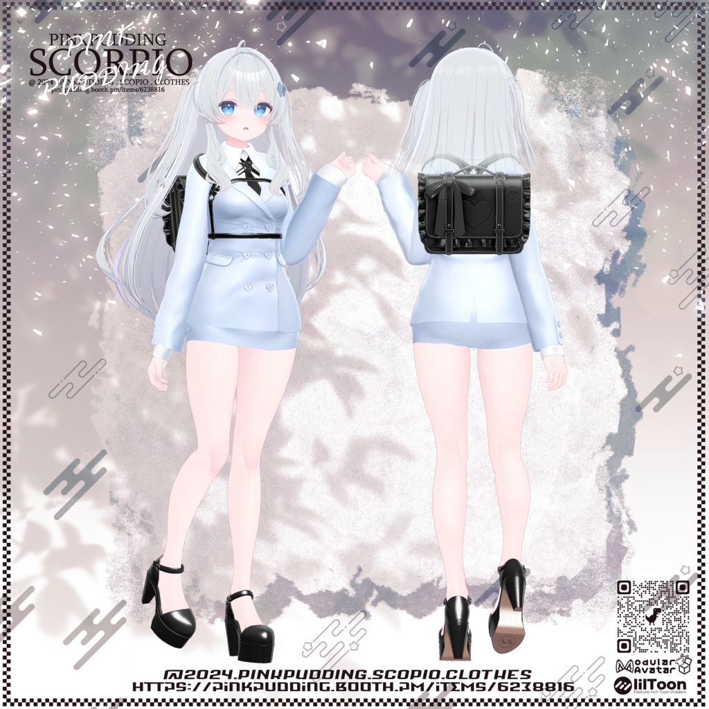 【11月sale】【7アバター対応】 ♥SCORPIO♥ 【VRChat向け衣装モデル】