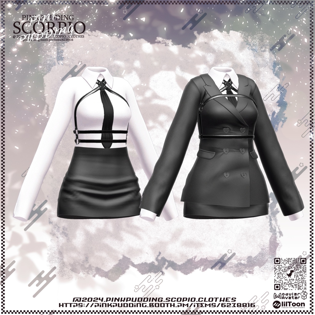 【11月sale】【7アバター対応】 ♥SCORPIO♥ 【VRChat向け衣装モデル】
