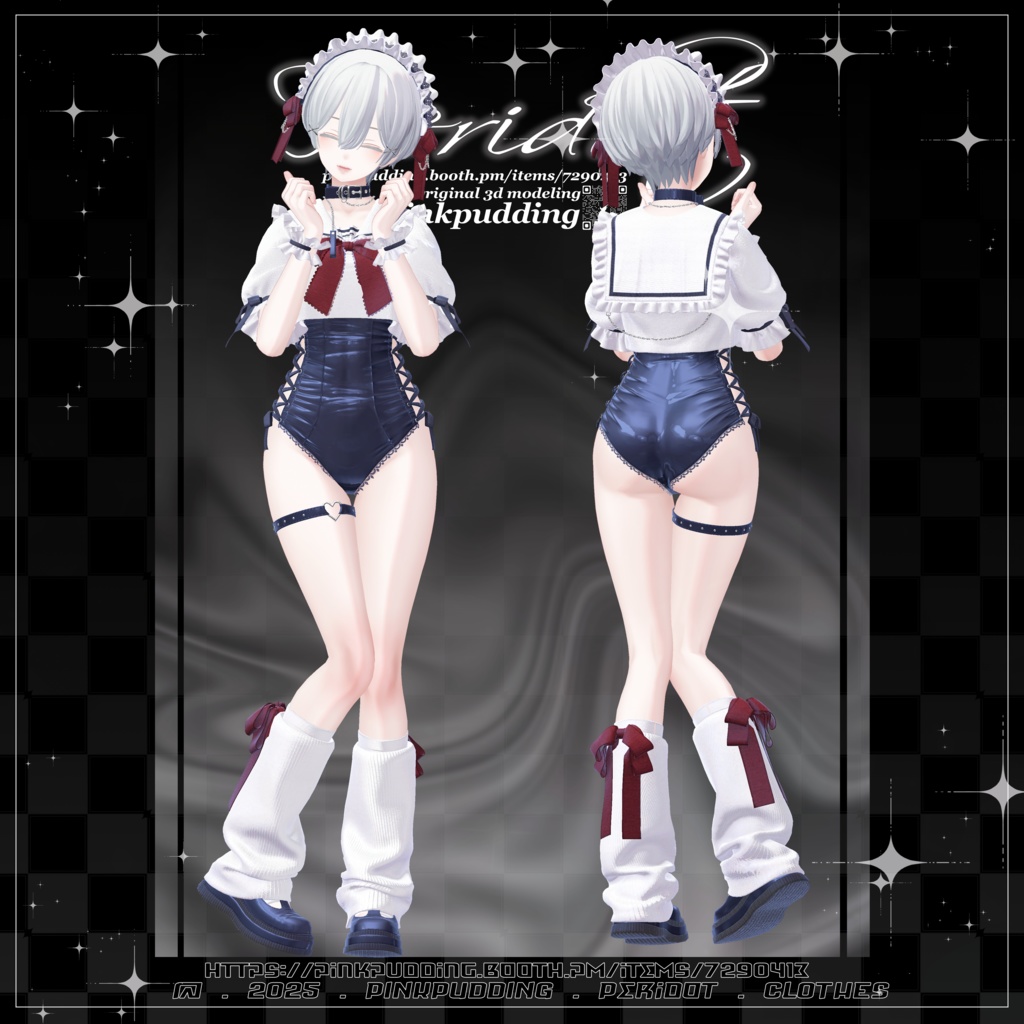 【10アバター対応】 ♡ 𝐏𝐞𝐫𝐢𝐝𝐨𝐭 ♡ 【VRChat向け衣装モデル】
