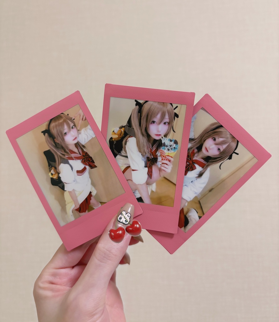 ぎゃる🧸ピンクフィルムチェキ2枚set