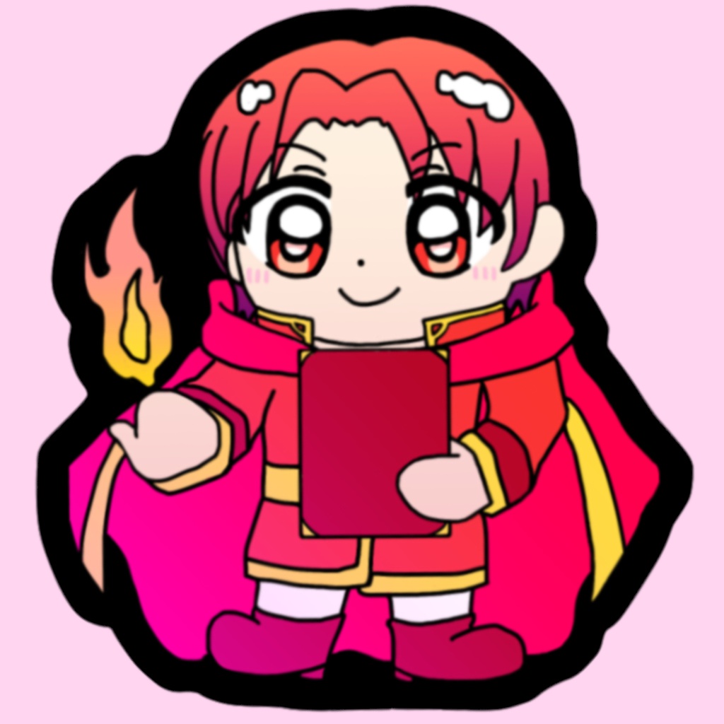 ショタ魔道士ラバーストラップ風キーホルダー(アゼル)