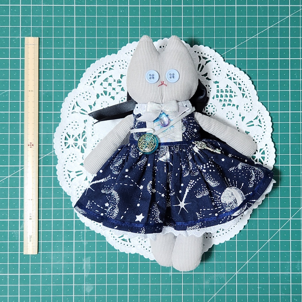 ぬいぐるみ おきがえねこちゃん・そら色