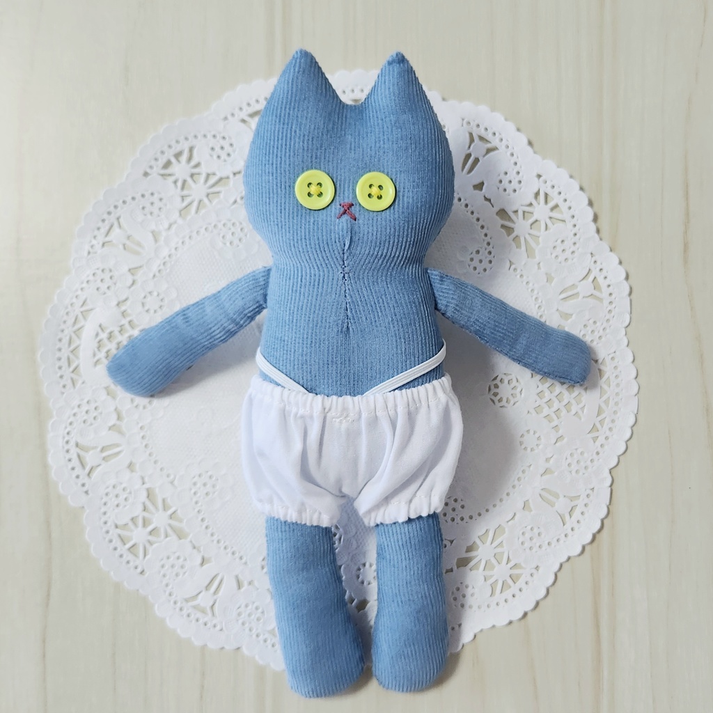 ぬいぐるみ おきがえねこちゃん・そら色