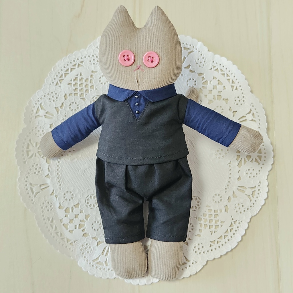 ぬいぐるみ服 長袖の上着とパンツのセット