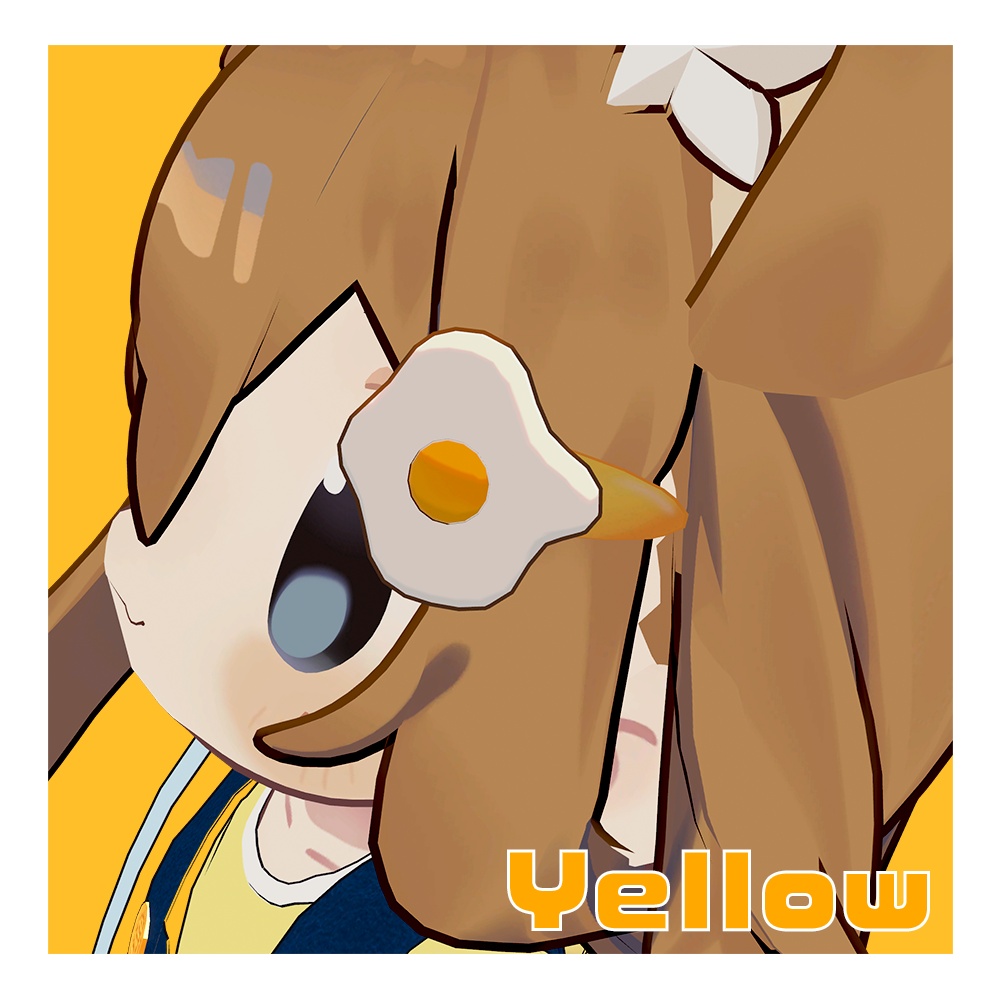 【VRChat想定】目玉焼きヘアピン