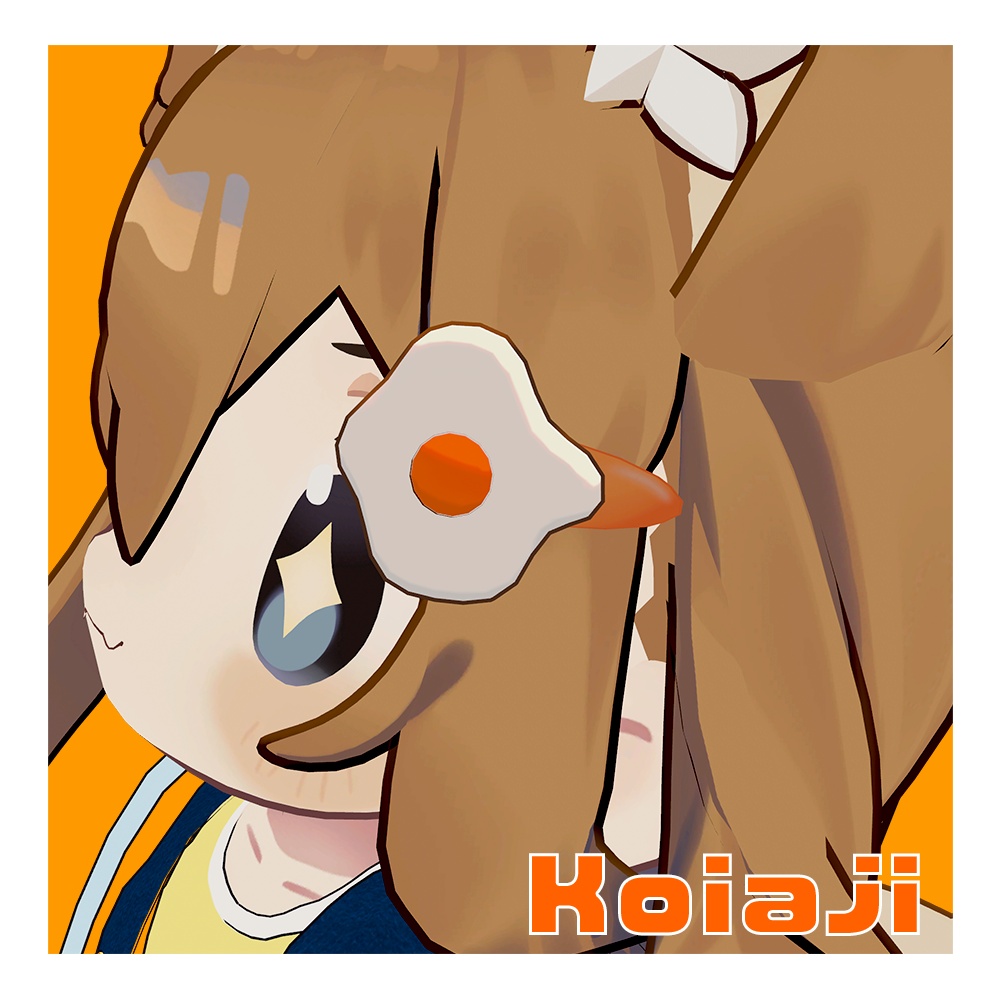【VRChat想定】目玉焼きヘアピン