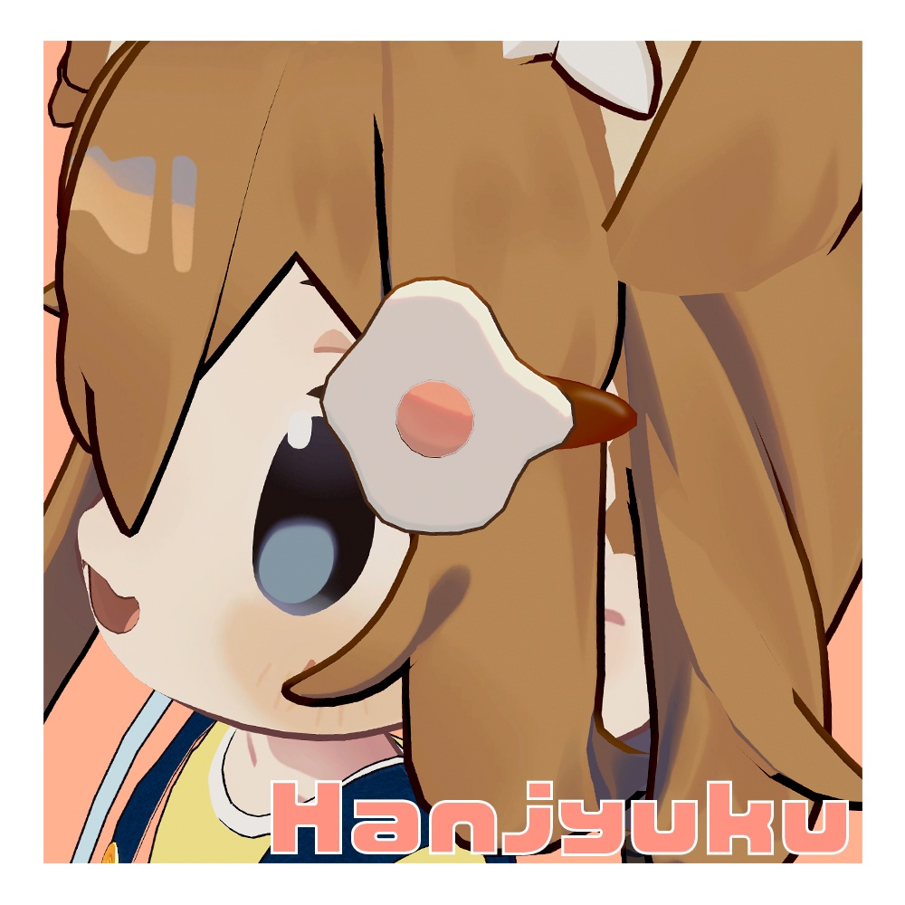 【VRChat想定】目玉焼きヘアピン