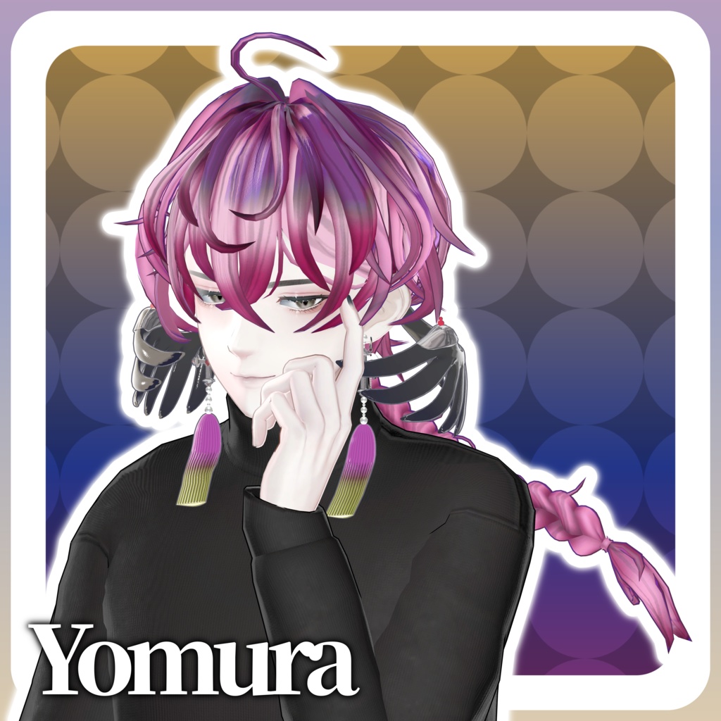 【5アバター対応】Wing hair 【アクセサリー付き髪型】