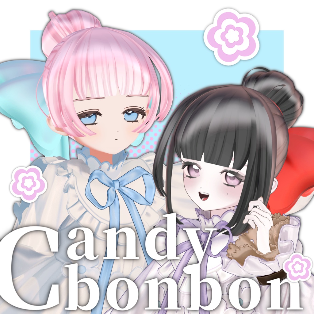 【フィユエちゃん対応・~4/22までsale】あめだまぼんぼん【リボン付き髪型】