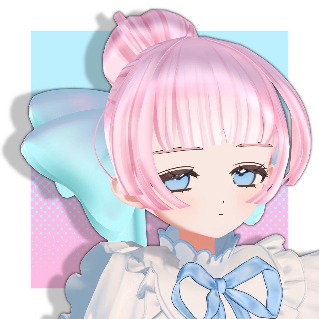 【フィユエちゃん対応・~4/22までsale】あめだまぼんぼん【リボン付き髪型】