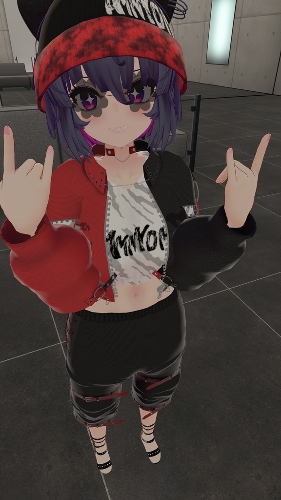 [VRChat]あまのよどみちゃん向けパンク衣装