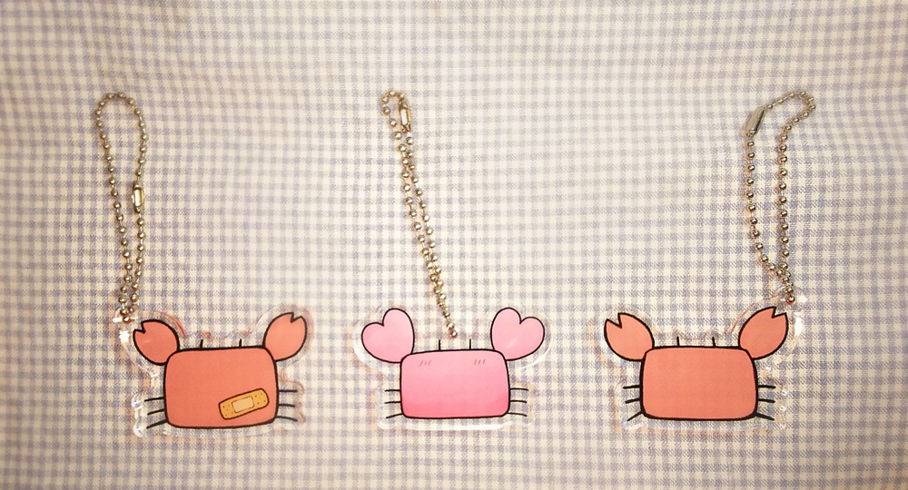 アクリルキーホルダー(かに)