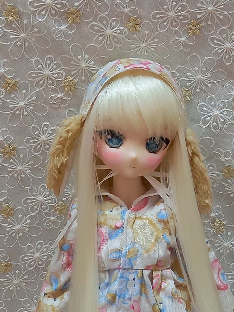 ドール服 MDD S胸サイズ ワンピース ペチコート ヘッドドレス