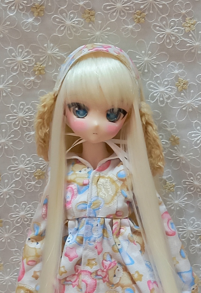 ドール服 MDD S胸サイズ ワンピース ペチコート ヘッドドレス