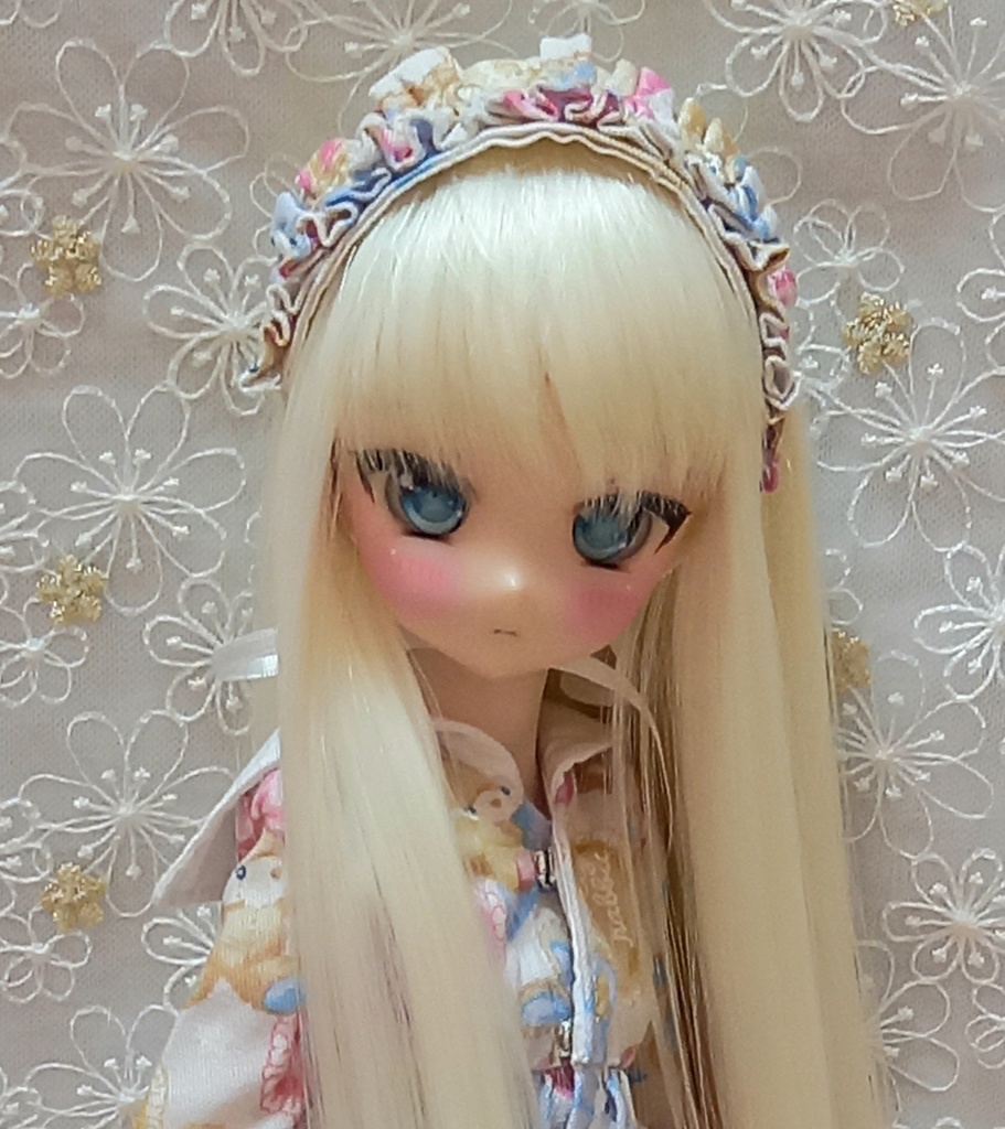 ドール服 MDD S胸サイズ ワンピース ペチコート ヘッドドレス