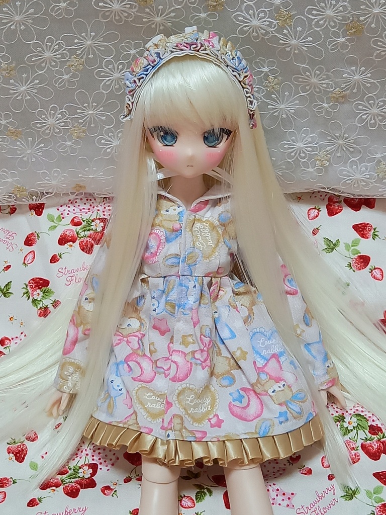 セール価格 ドール服 MDD S胸サイズ ワンピース ペチコート ヘッドドレス