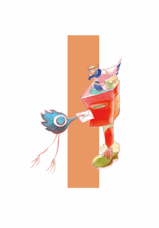 霧色郵便(夏と冬を旅した郵便物のイラスト集)