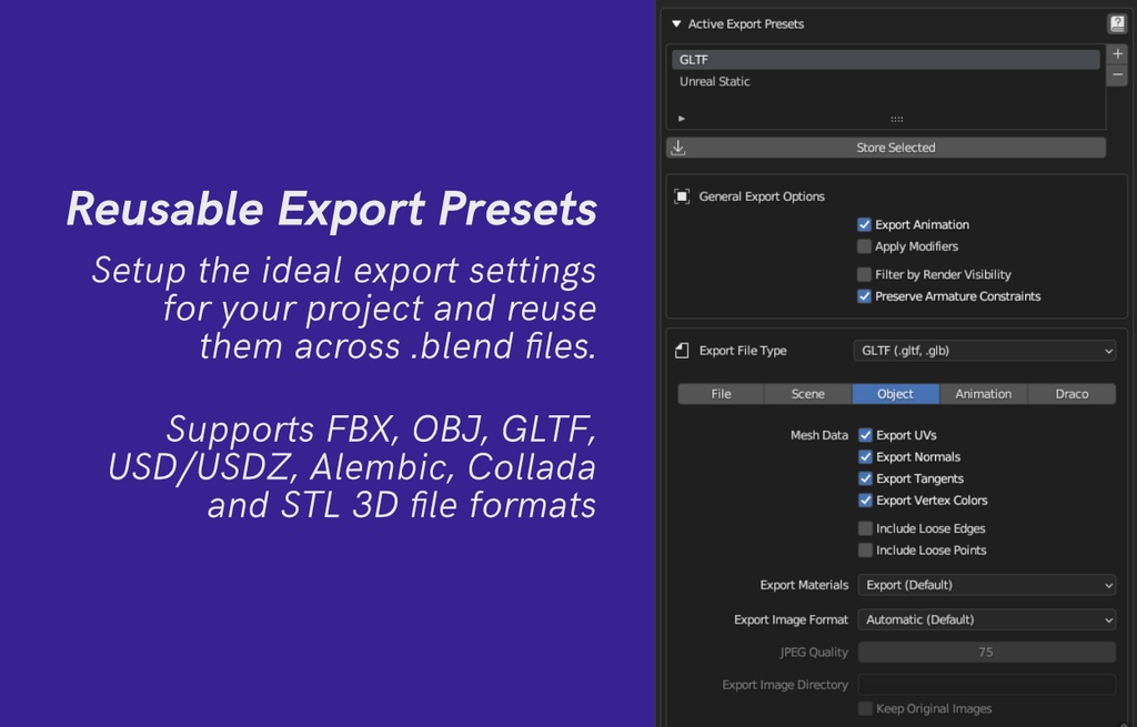 Capsule - One-Click Batch Exports for Blender