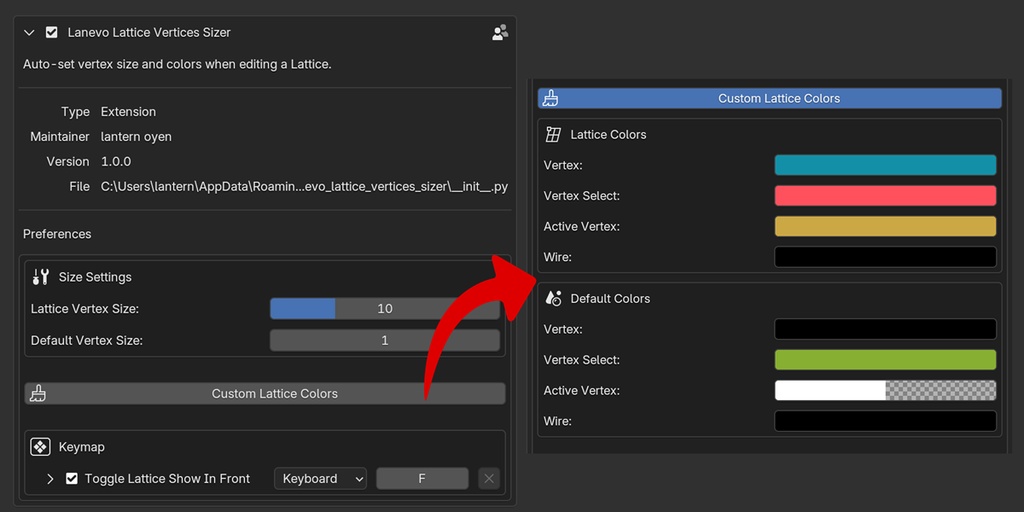 【Blenderアドオン】 Lattice Vertices Sizer