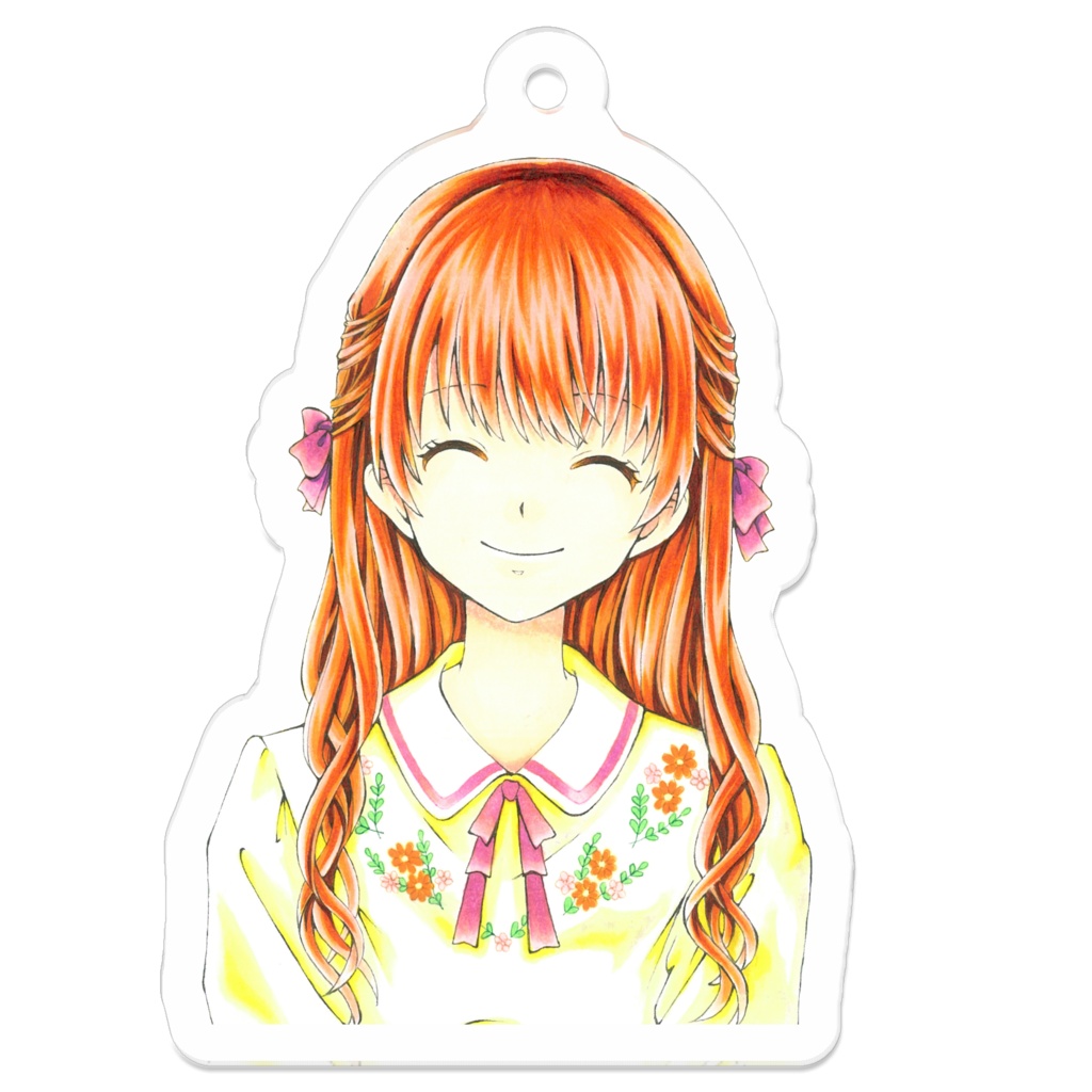 お花の少女 アクリルキーホルダー