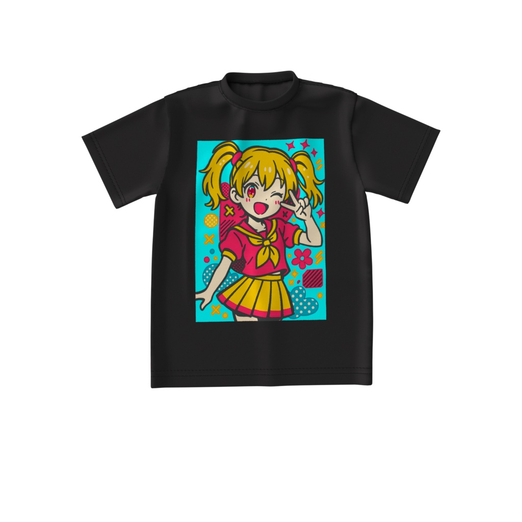 ツインテールちゃんTシャツ(ビッグシルエット)