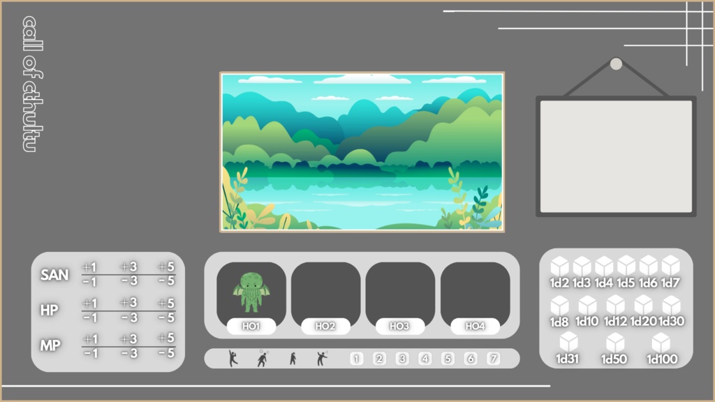 【CCFOLIA】クトゥルフ神話TRPG 6版 基本部屋