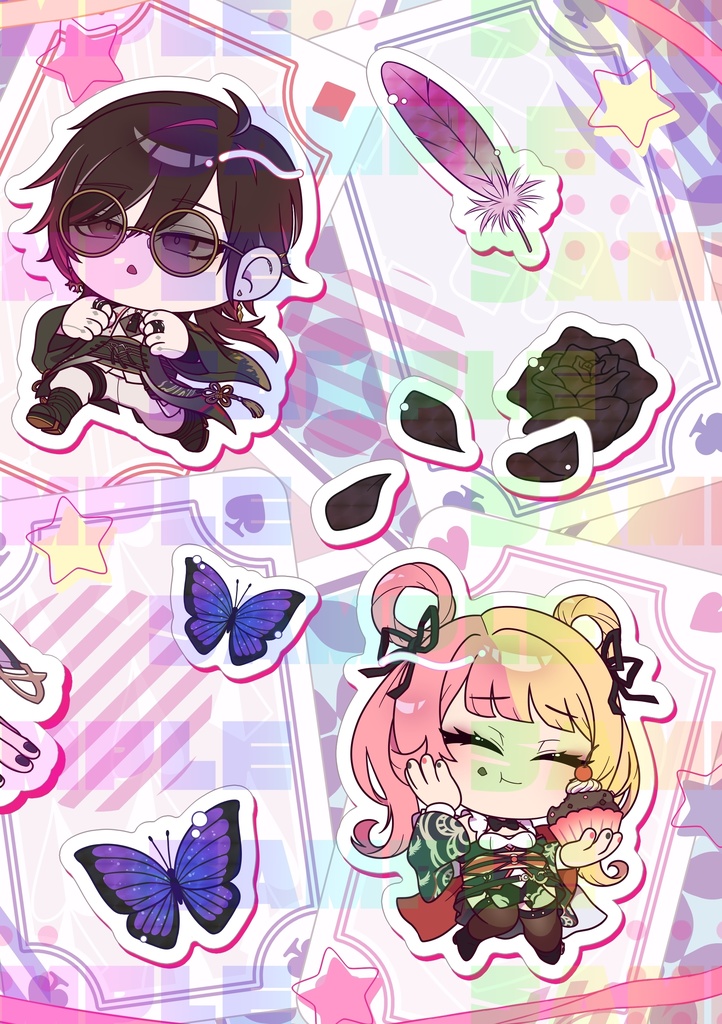 マゼンタ・ドロップ・スパークル