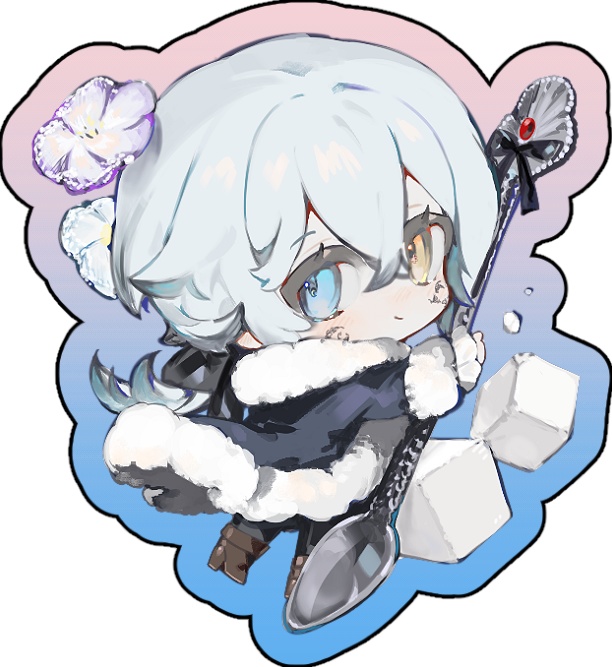 【二次創作ファングッズ】休憩のおともアクリルキーホルダー（イヴェール）