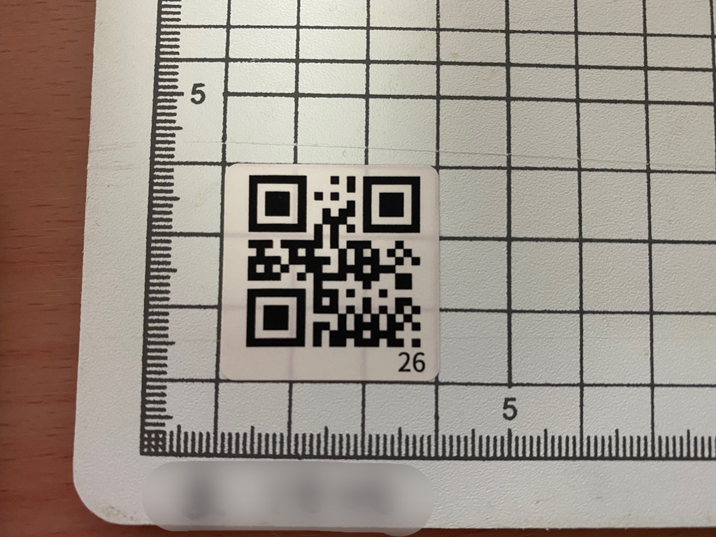 【4枚セット】iOSアプリ「人数カウントQR」用 コード印刷済み耐水シール1-40番*4枚