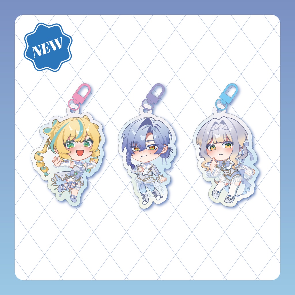 【にじそ11】みたらし団　アクリルキーホルダー