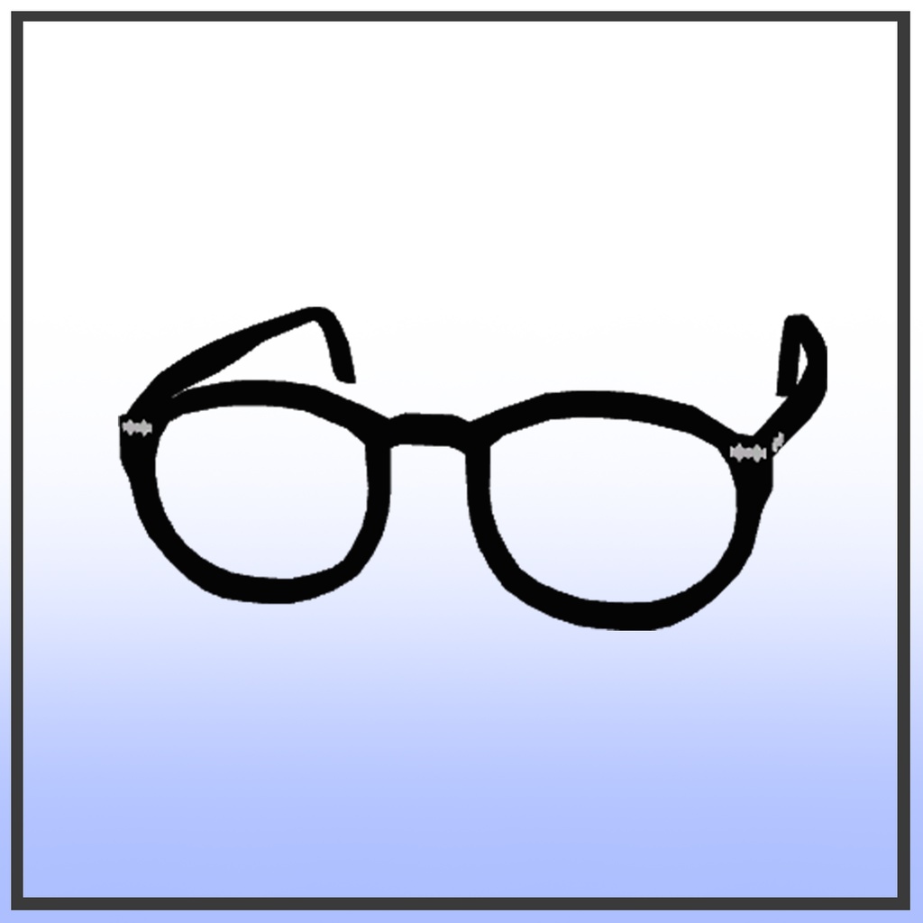 Horn-rimmed glasses