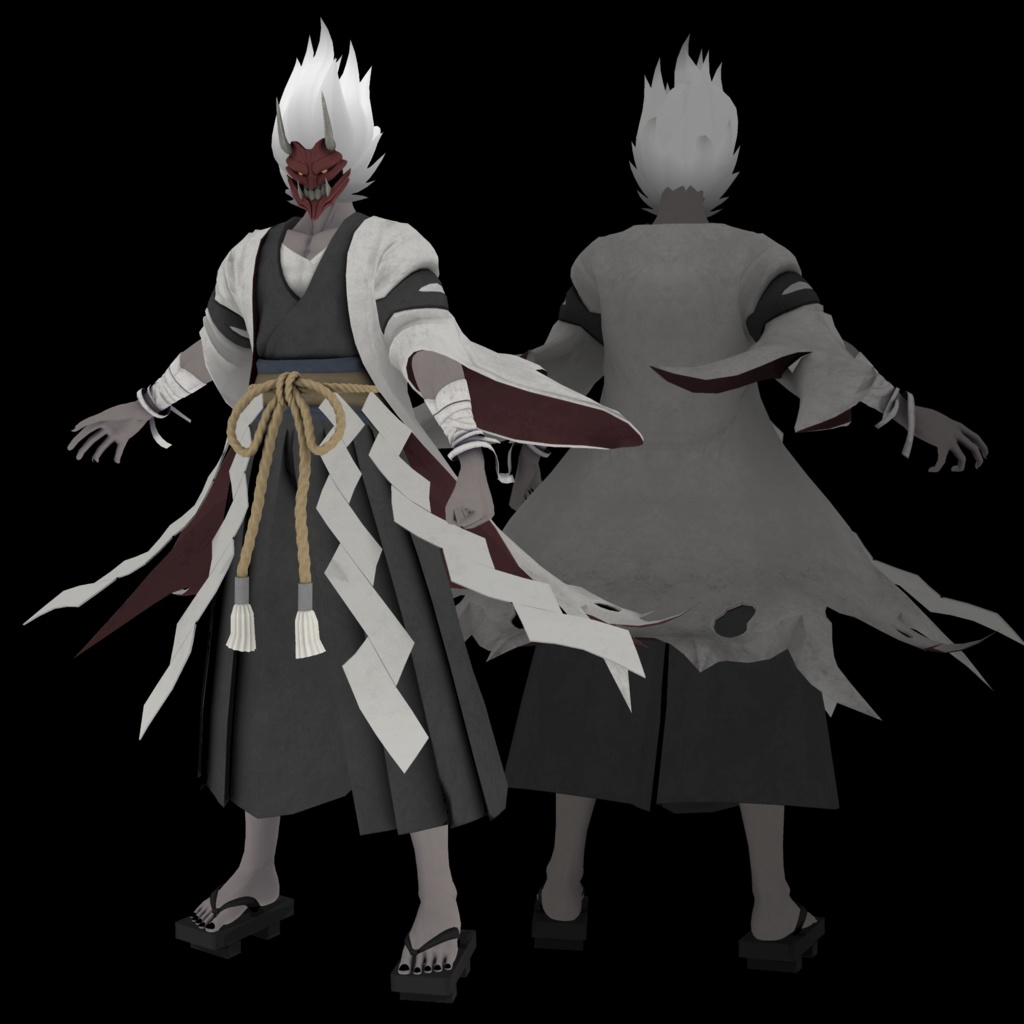 無料【オリジナル3Dモデル】「無」