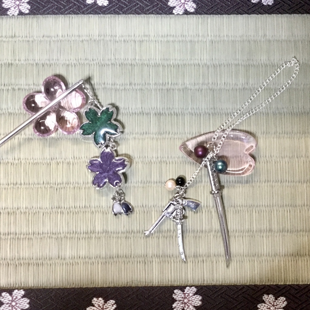 刀剣二連簪〜大正浪漫〜 イメージアクセサリー