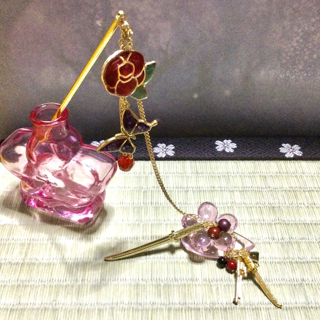 刀剣二連簪〜大正浪漫〜 イメージアクセサリー