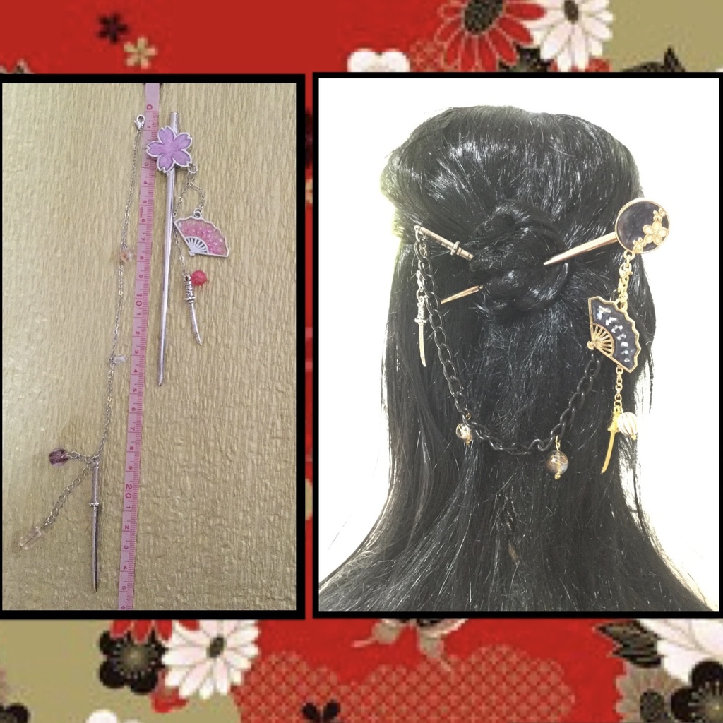 刀剣二連簪〜大正浪漫〜 イメージアクセサリー