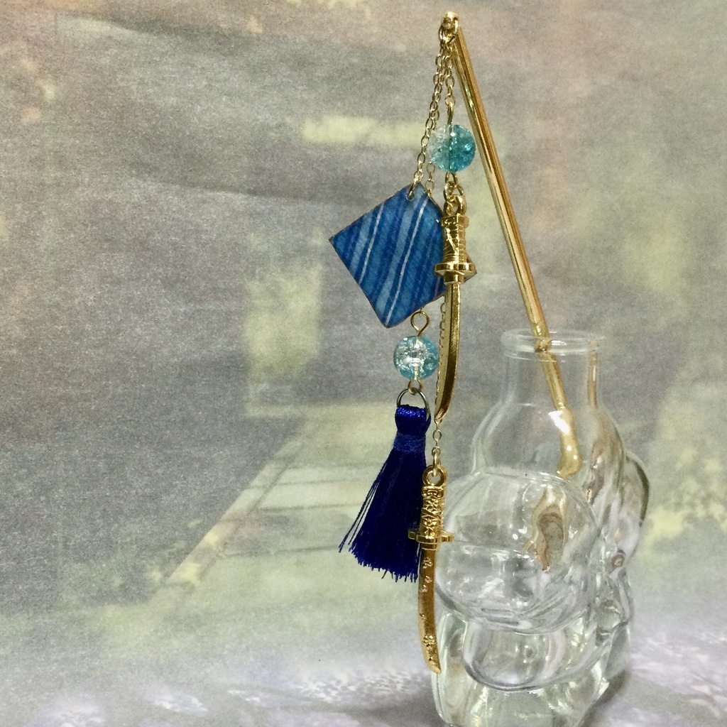 和柄刀剣簪 〜蕣